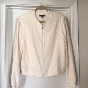 Ann Taylor Cream colored Lightweight Jacket